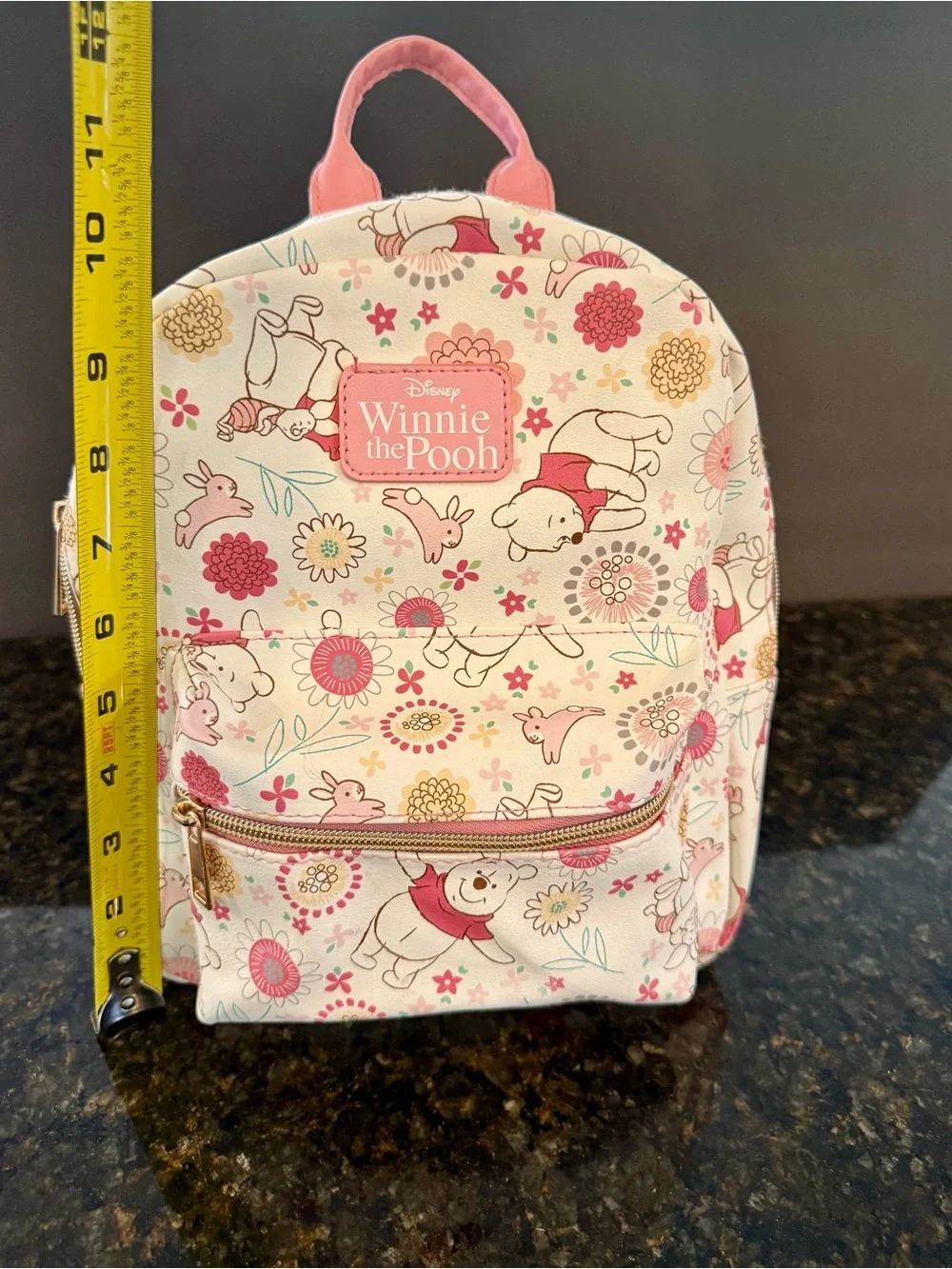 Disney Winnie the Pooh Kids Pink Floral Backpack